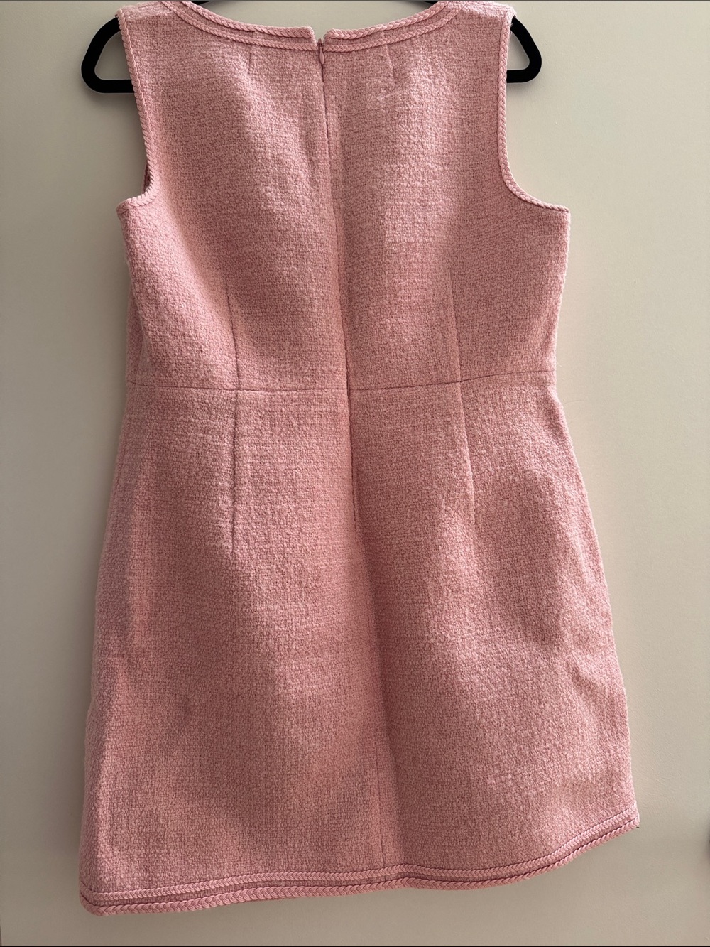 J.Crew Sophia sleeveless dress in spring blush pink Tweed Dress Size 12 ASO - Picture 7 of 7